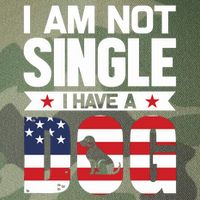 I Am Not Single I Have A Dog Legacy Tie Dye Trucker Hat