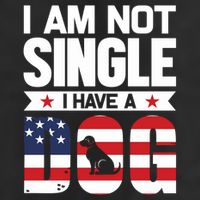 I Am Not Single I Have A Dog Garment-Dyed Fleece Hoodie