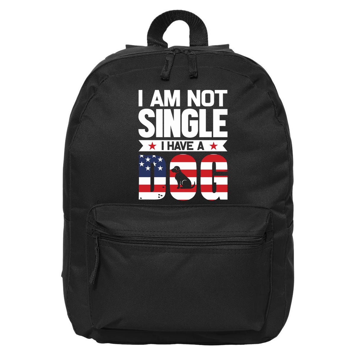 I Am Not Single I Have A Dog 16 in Basic Backpack
