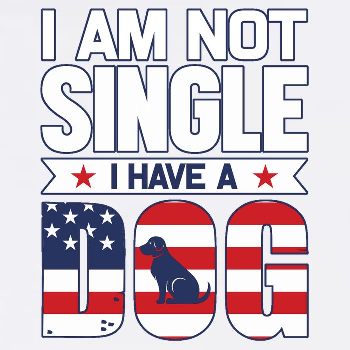 I Am Not Single I Have A Dog Garment-Dyed Sweatshirt