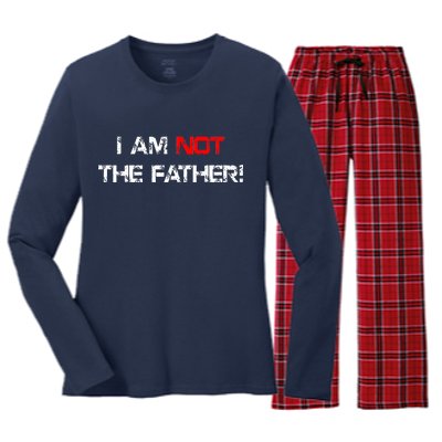 I Am Not The Father Women's Long Sleeve Flannel Pajama Set 