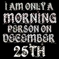 I Am Only a Morning Person on December 25th Christmas Impact Tech Backpack