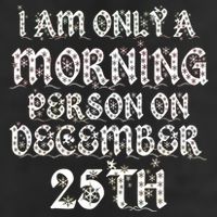 I Am Only a Morning Person on December 25th Christmas Adult Drive Performance Visor