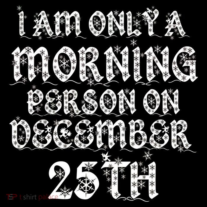 I Am Only a Morning Person on December 25th Christmas Drawstring Bag