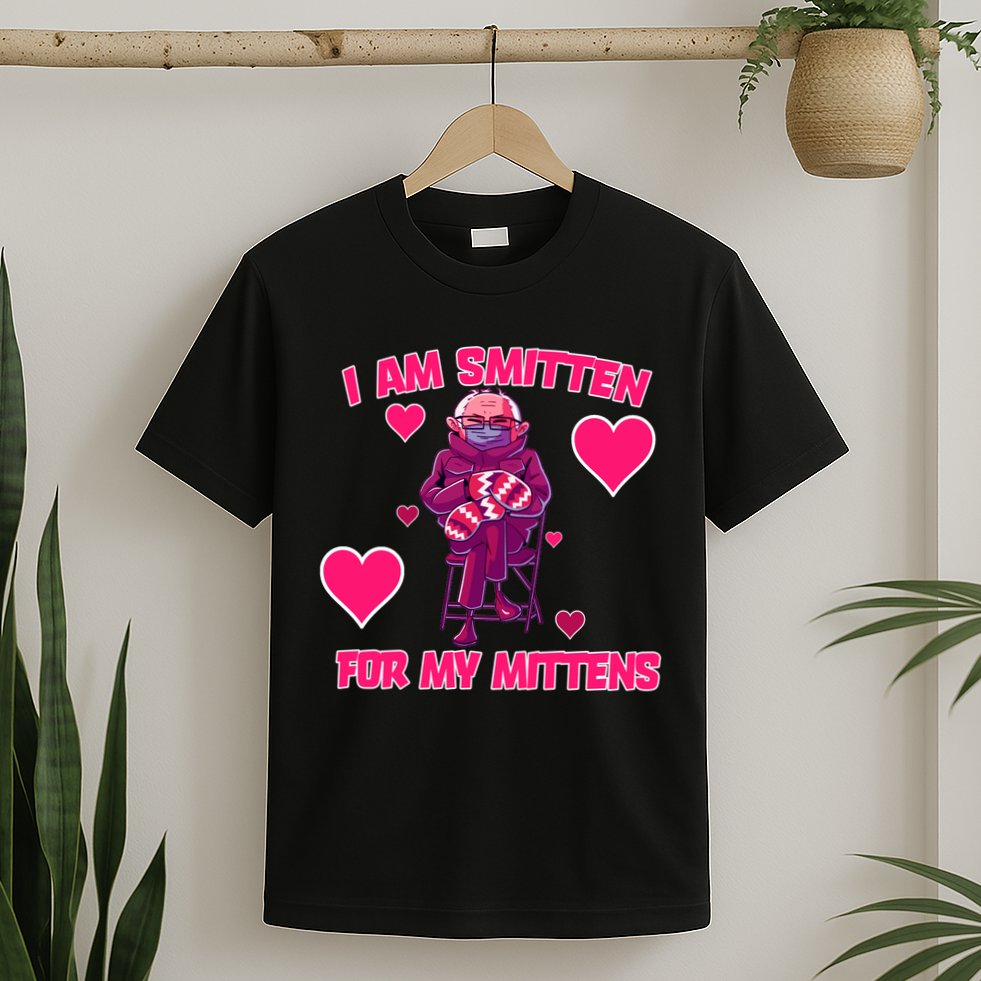 I Am Smitten For My Mittens Bernie Sanders T-Shirt