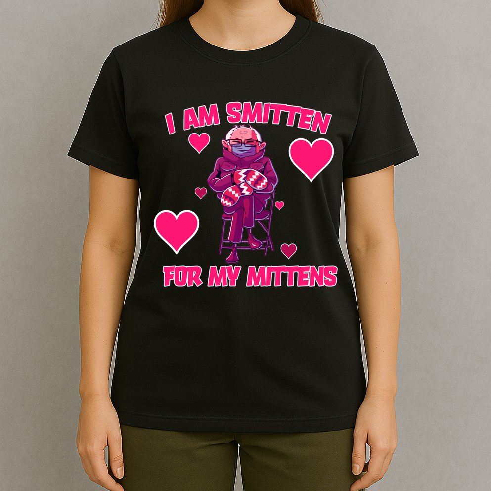 I Am Smitten For My Mittens Bernie Sanders T-Shirt