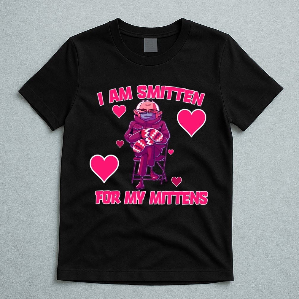 I Am Smitten For My Mittens Bernie Sanders T-Shirt