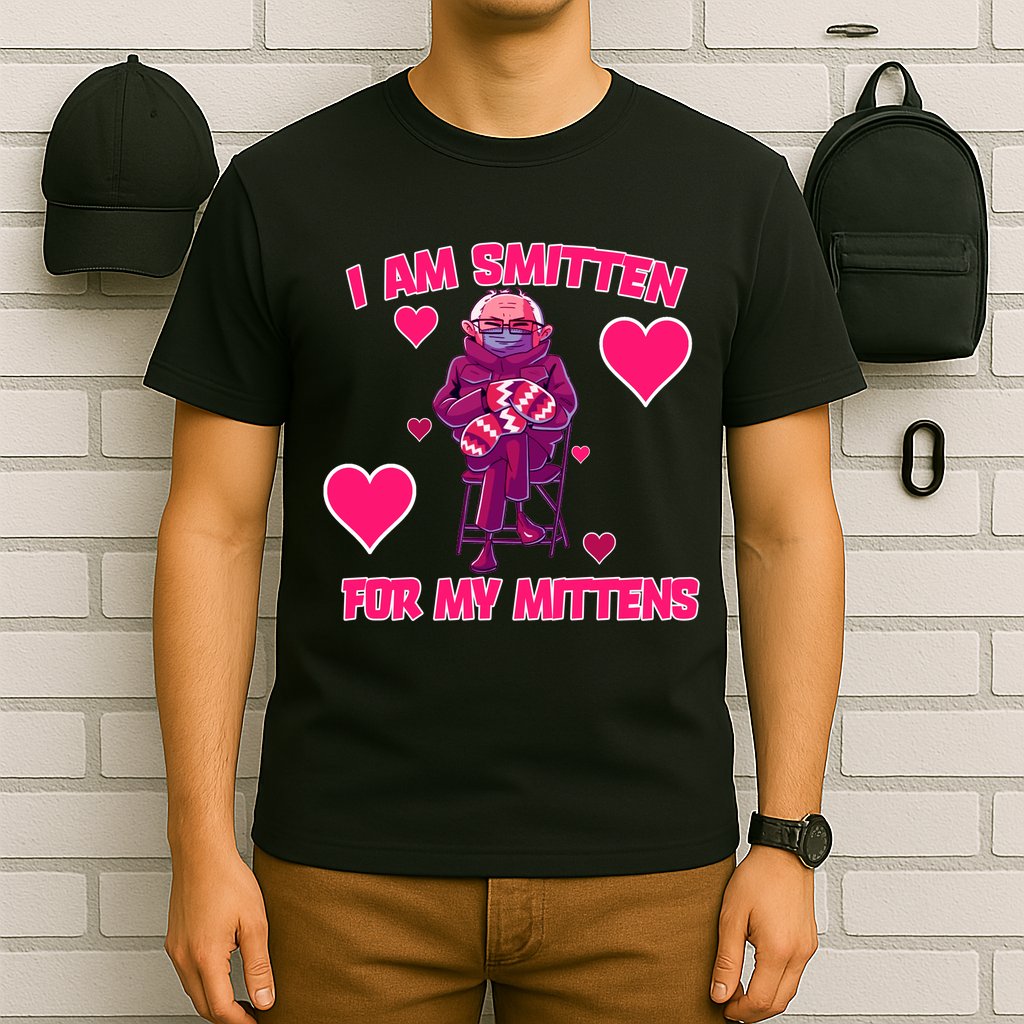 I Am Smitten For My Mittens Bernie Sanders T-Shirt