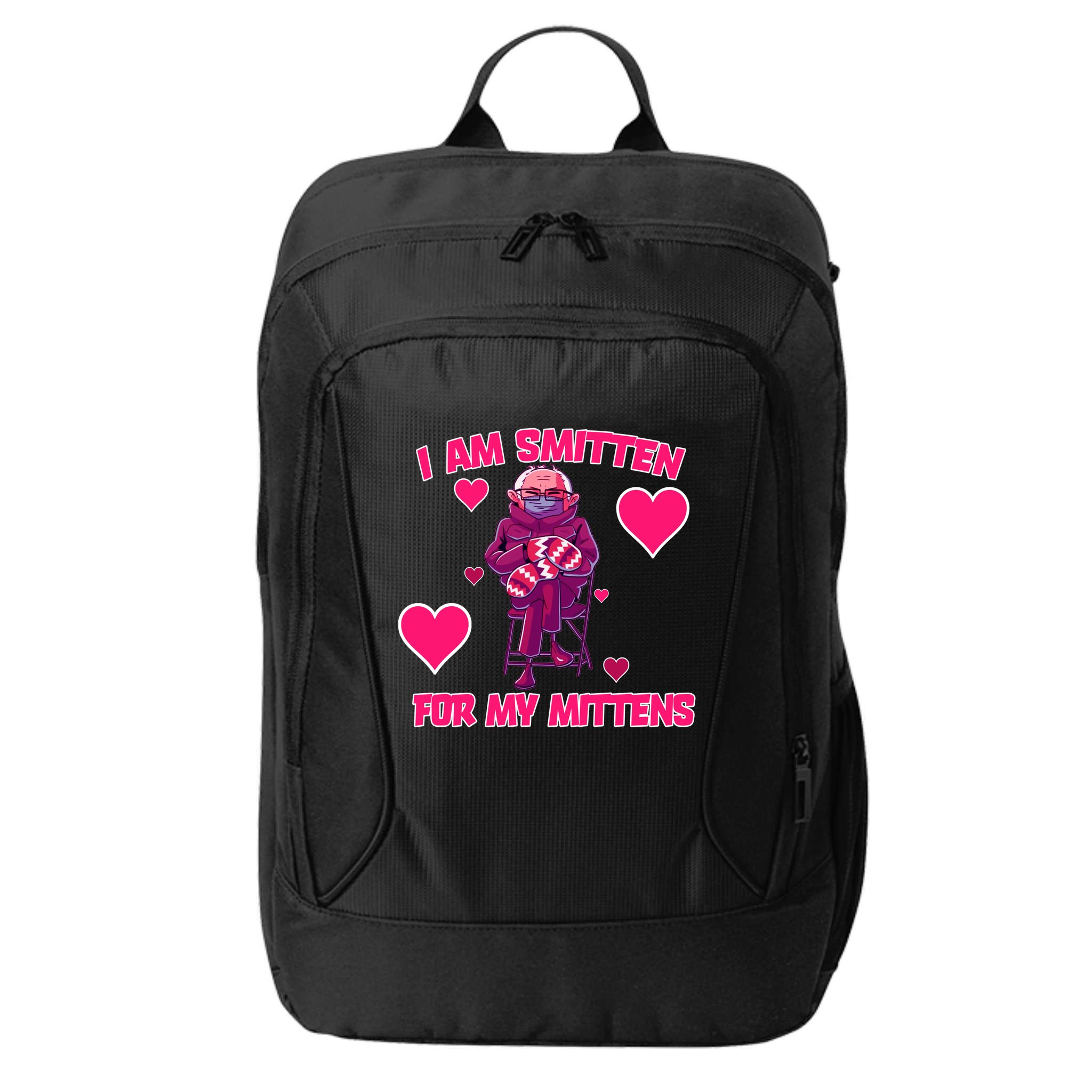 I Am Smitten For My Mittens Bernie Sanders City Backpack