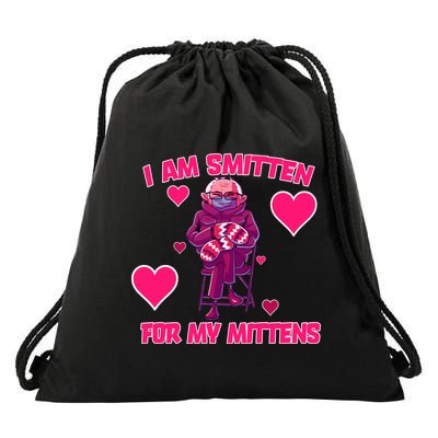 I Am Smitten For My Mittens Bernie Sanders Drawstring Bag