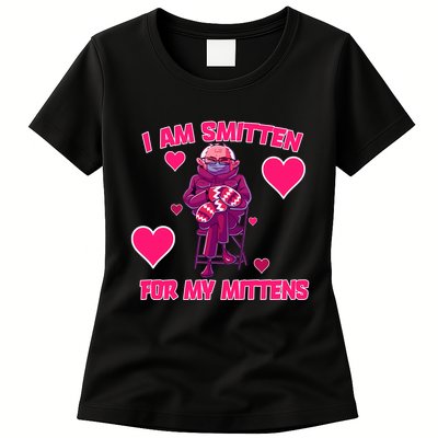 I Am Smitten For My Mittens Bernie Sanders Womens T-Shirt