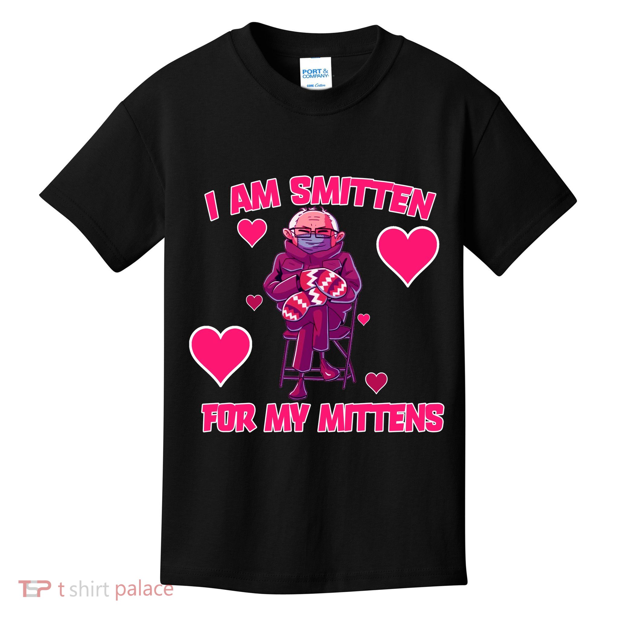 I Am Smitten For My Mittens Bernie Sanders Kids T-Shirt