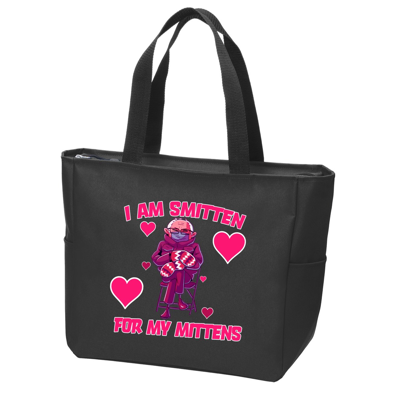 I Am Smitten For My Mittens Bernie Sanders Zip Tote Bag