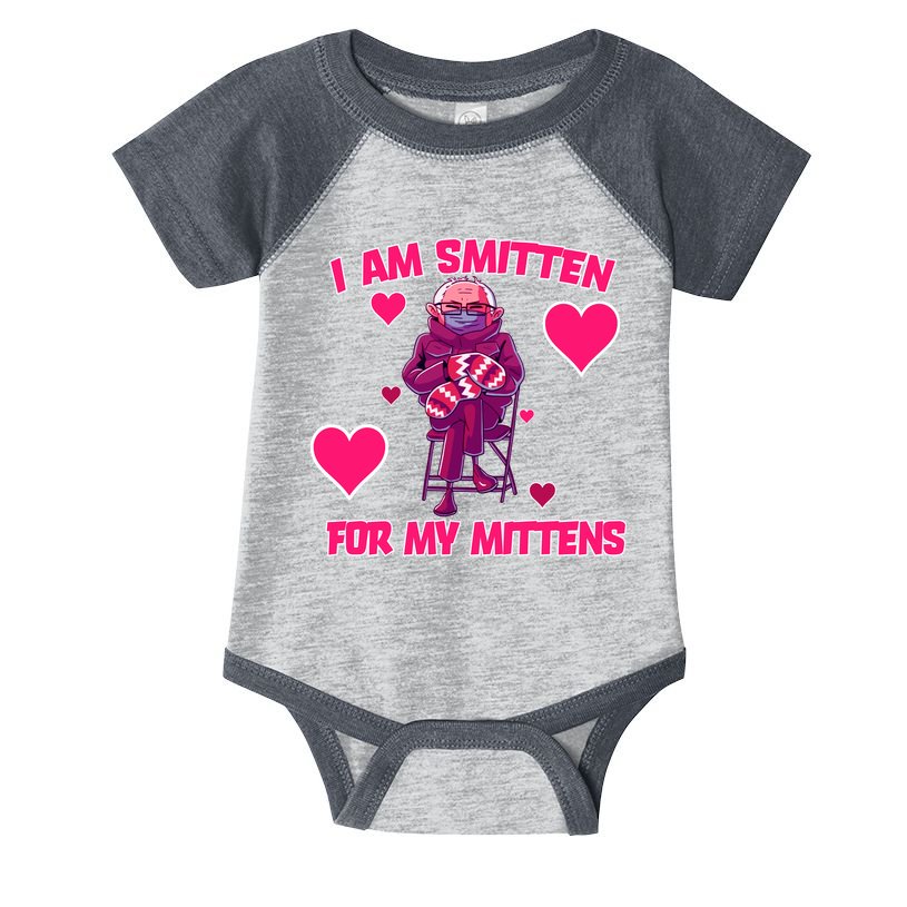 I Am Smitten For My Mittens Bernie Sanders Infant Baby Jersey Bodysuit