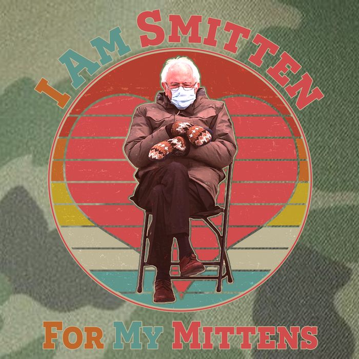 I Am Smitten For My Mittens Funny Bernie Sanders Meme Legacy Tie Dye Trucker Hat