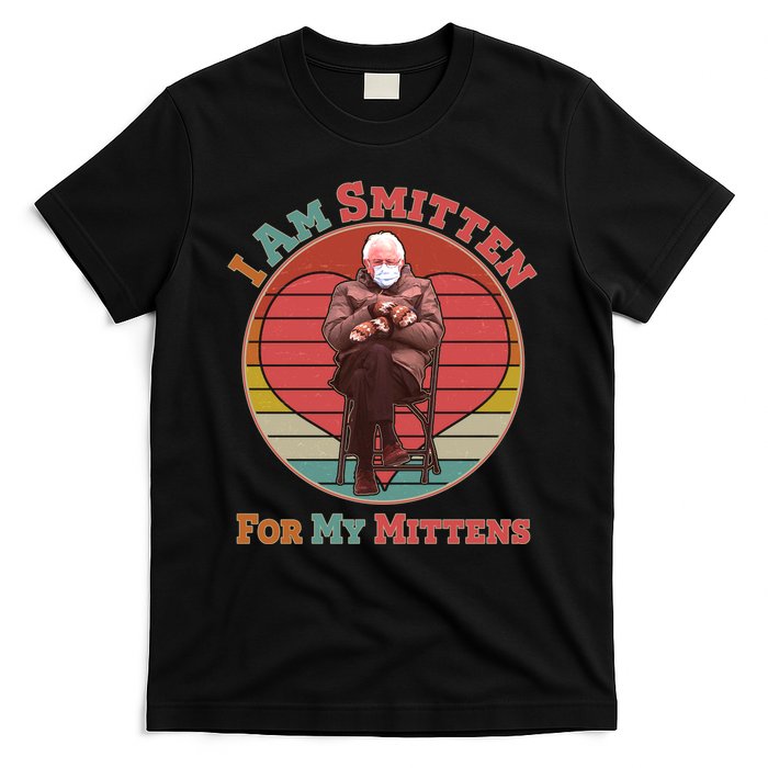 I Am Smitten For My Mittens Funny Bernie Sanders Meme T-Shirt