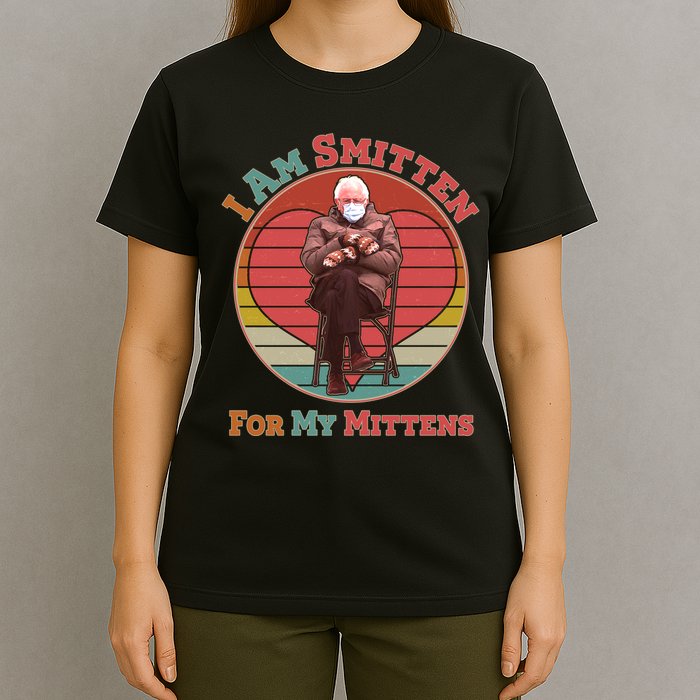 I Am Smitten For My Mittens Funny Bernie Sanders Meme T-Shirt