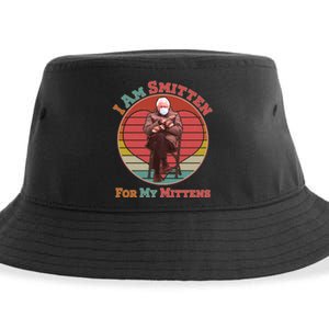 I Am Smitten For My Mittens Funny Bernie Sanders Meme Sustainable Bucket Hat