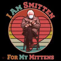 I Am Smitten For My Mittens Funny Bernie Sanders Meme Bucket Hat
