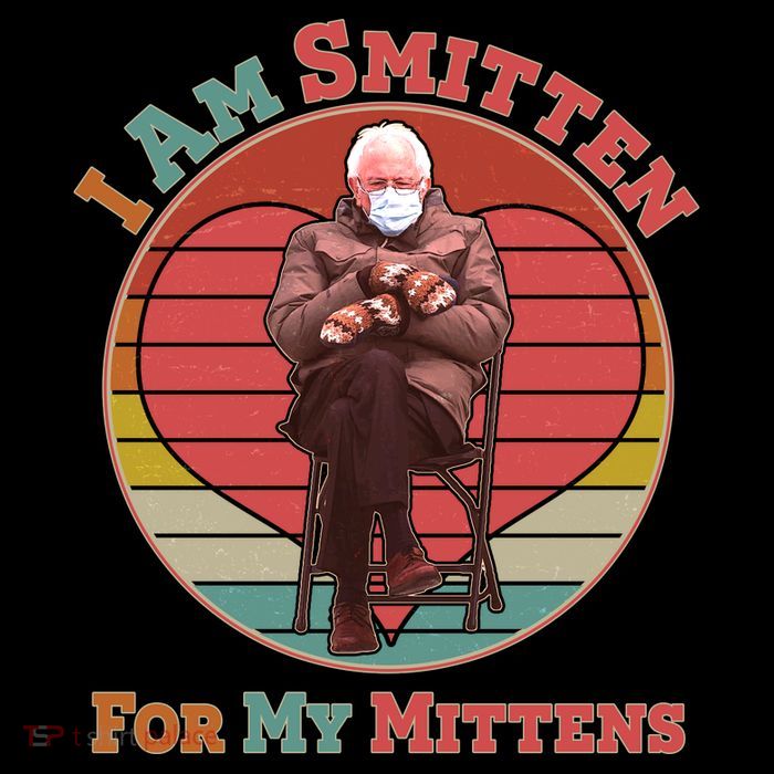 I Am Smitten For My Mittens Funny Bernie Sanders Meme Mesh Reversible Basketball Jersey Tank