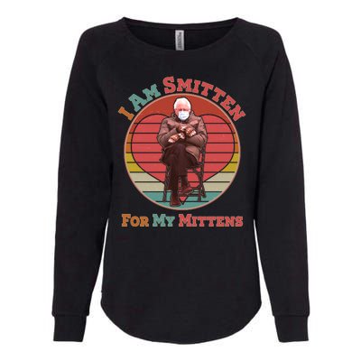 I Am Smitten For My Mittens Funny Bernie Sanders Meme Womens California Wash Sweatshirt