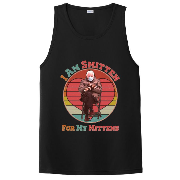 I Am Smitten For My Mittens Funny Bernie Sanders Meme PosiCharge Competitor Tank