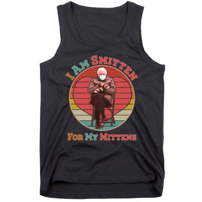 I Am Smitten For My Mittens Funny Bernie Sanders Meme Tank Top