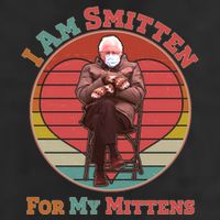 I Am Smitten For My Mittens Funny Bernie Sanders Meme Golf Towel