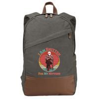 I Am Smitten For My Mittens Funny Bernie Sanders Meme Cotton Canvas Backpack