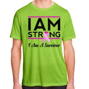 I Am Strong Breast Cancer Survivor Adult ChromaSoft Performance T-Shirt