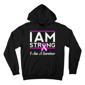 I Am Strong Breast Cancer Survivor Hoodie