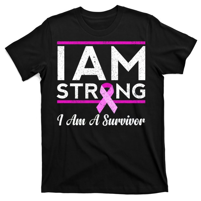 I Am Strong Breast Cancer Survivor T-Shirt