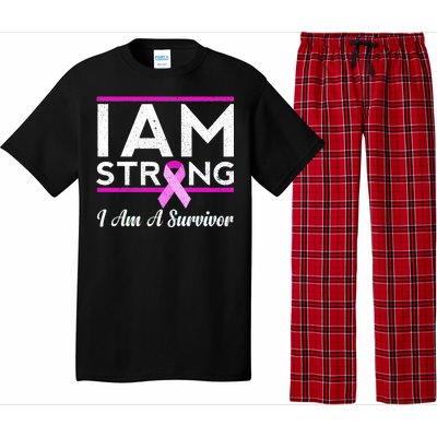 I Am Strong Breast Cancer Survivor Pajama Set