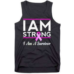 I Am Strong Breast Cancer Survivor Tank Top