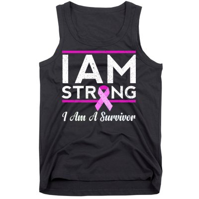 I Am Strong Breast Cancer Survivor Tank Top