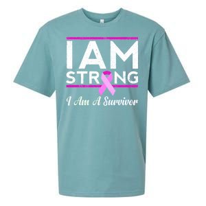 I Am Strong Breast Cancer Survivor Sueded Cloud Jersey T-Shirt