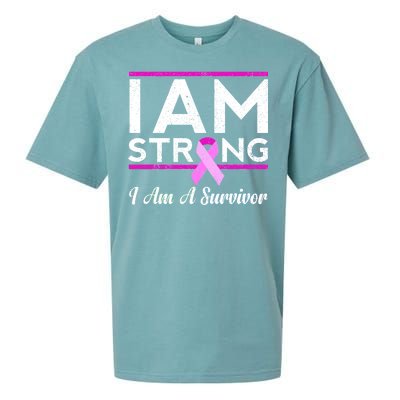 I Am Strong Breast Cancer Survivor Sueded Cloud Jersey T-Shirt