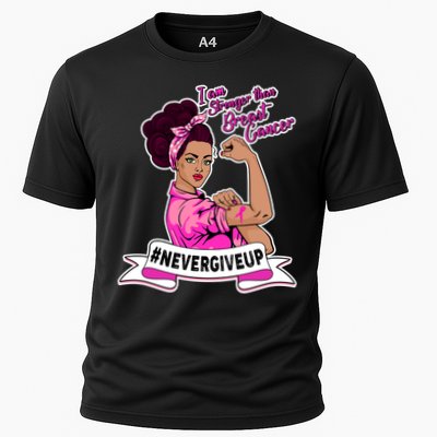 I Am Stronger than Breast Cancer NeverGiveUp Performance Shirt