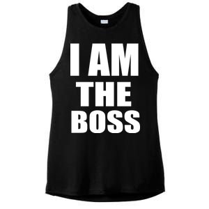 I Am The Boss Ladies PosiCharge Tri-Blend Wicking Tank