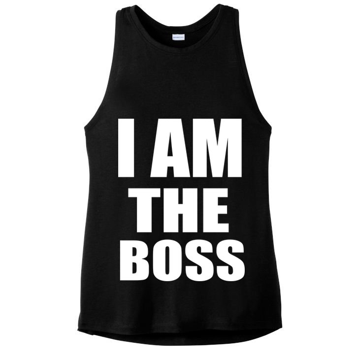 I Am The Boss Ladies PosiCharge Tri-Blend Wicking Tank