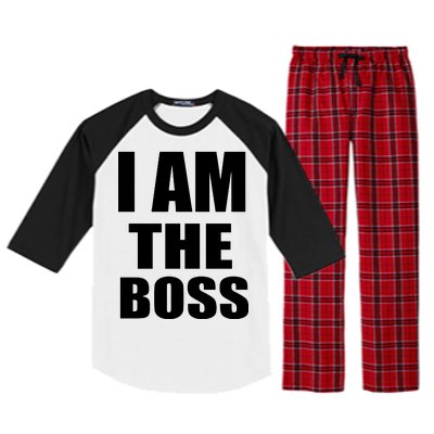 I Am The Boss Raglan Sleeve Pajama Set