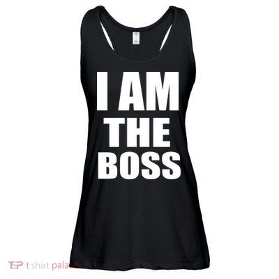I Am The Boss Ladies Essential Flowy Tank
