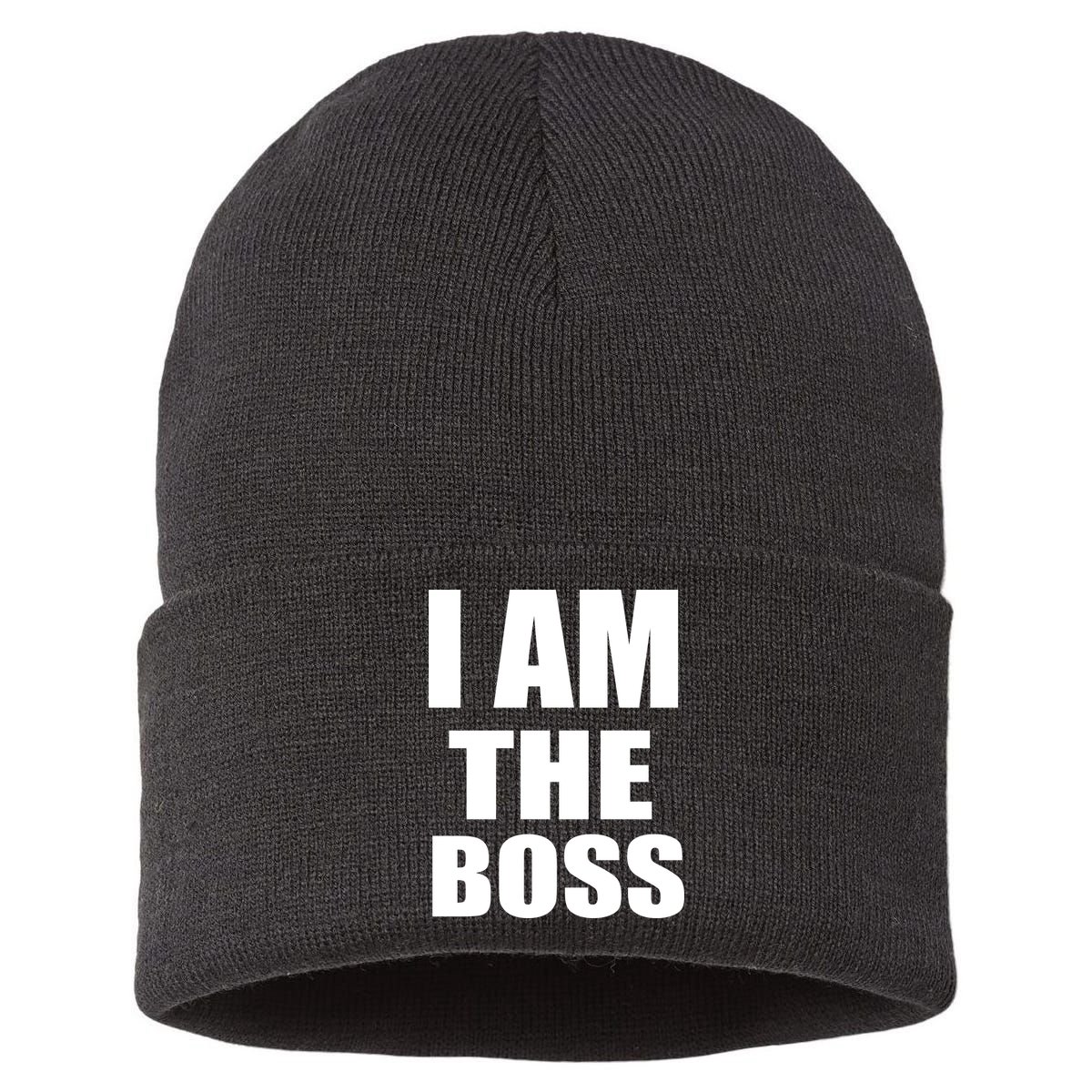 I Am The Boss Sustainable Knit Beanie