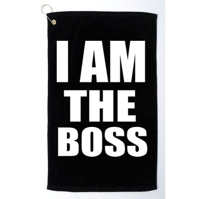 I Am The Boss Golf Towel