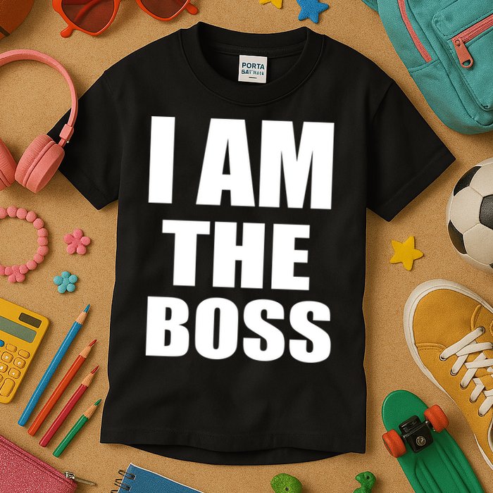 I Am The Boss Kids T-Shirt
