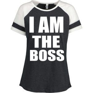 I Am The Boss Enza Ladies Jersey Colorblock Tee