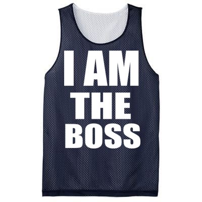 I Am The Boss Mesh Reversible Basketball Jersey Tank