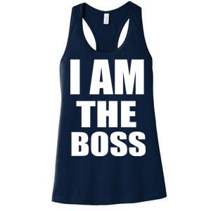 I Am The Boss Women's Racerback Tank