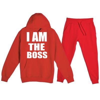 I Am The Boss Premium Hooded Sweatsuit Set