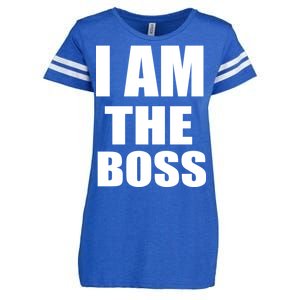 I Am The Boss Enza Ladies Jersey Football T-Shirt